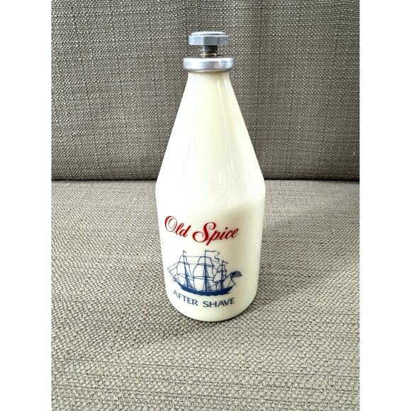 Old Spice Other - Vintage Old Spice After Shave Bottle 4.25 oz Star Cap Empty 1980s Glass Collect